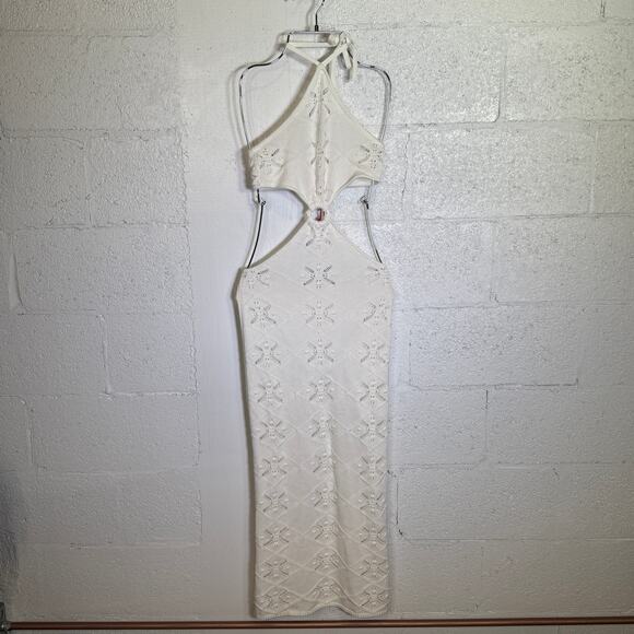 Solid & Striped The Cheyenne knit Dress, Ivory white small  $295 - Picture 1 of 13